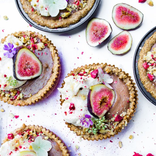 Figgy Curd Tarts with Cashew Cream