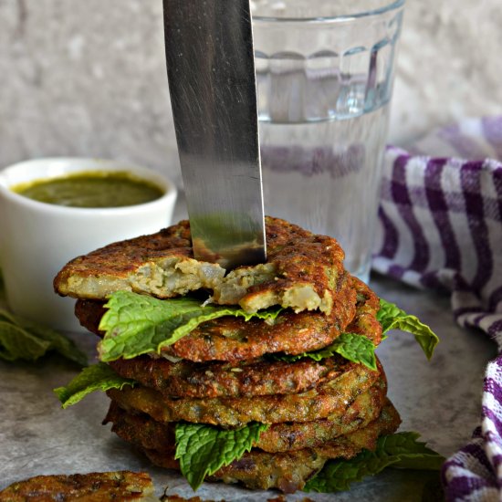 Mint Flavored Potato Bajra Pancake