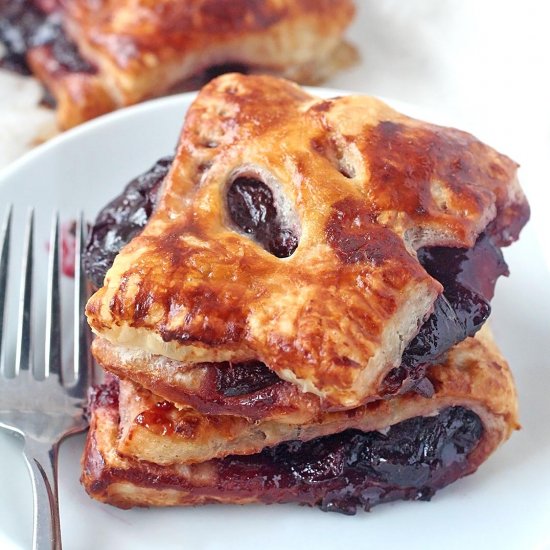 Cherry Turnovers with Puff Pastry