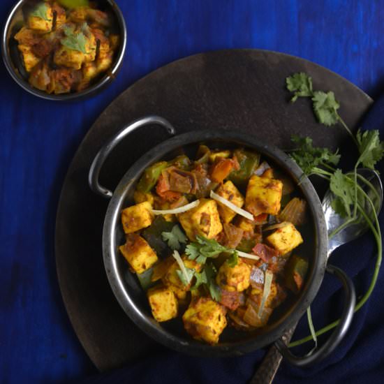 Restaurant Style Kadai Paneer