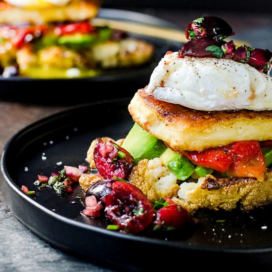 Cauliflower & Fried Halloumi Brunch