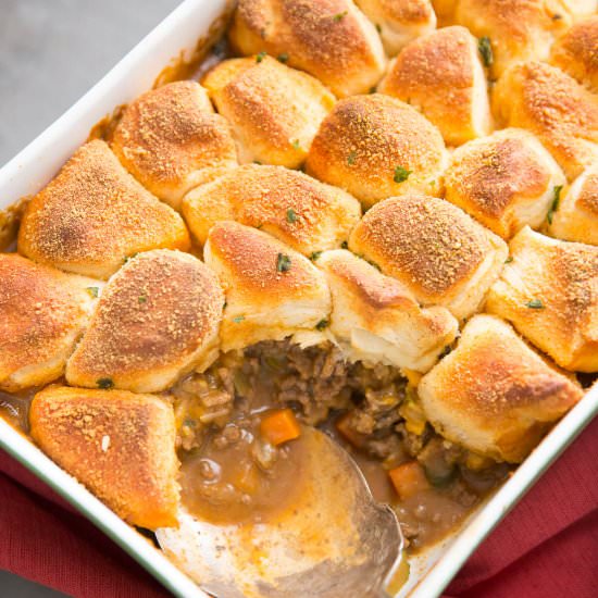 Cheeseburger Pot Pie