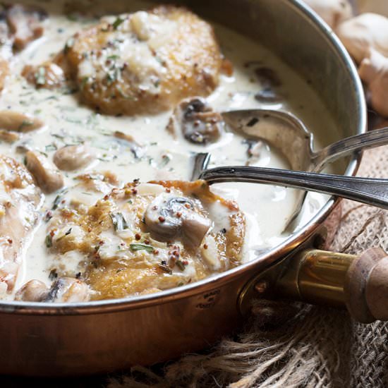 Chicken with Creamy Mushrooms