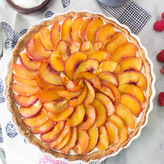 Peaches & Cream Tart