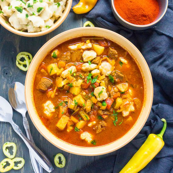 Hungarian Goulash (Gulyás)