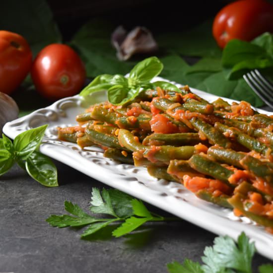 Stewed Tomato Green Beans