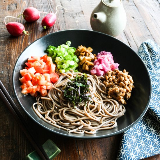 Natto Radish Soba Bowl