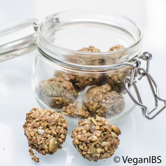 Low-fodmaps Buckwheat Granola Balls