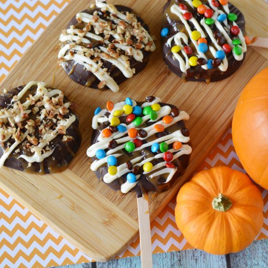 Chocolate Covered Apple Slices