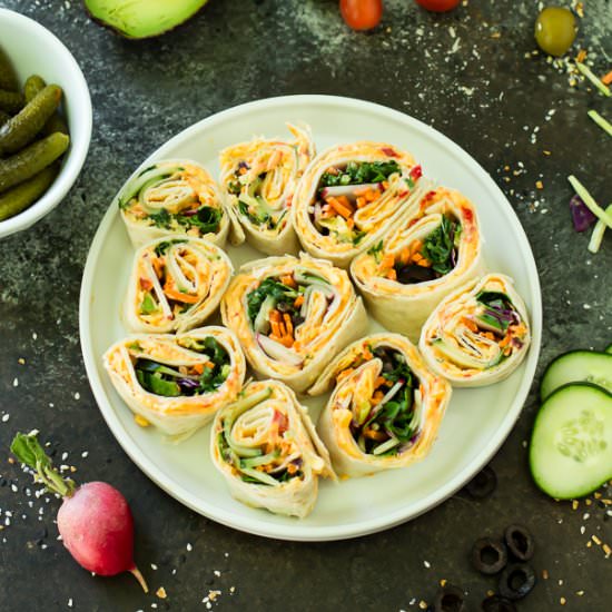 Pimiento Cheese Pinwheel Bites