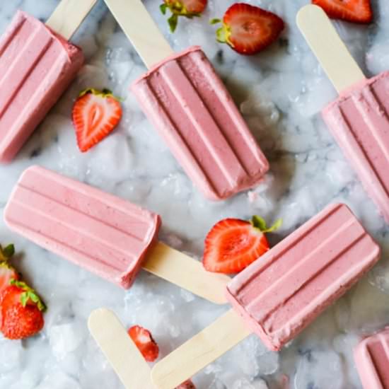 Strawberry Jam & Cream Pops