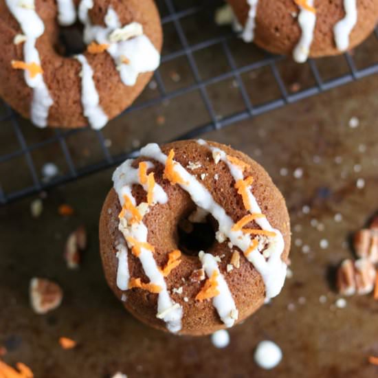 Carrot Cake Oatmeal Baked Donuts