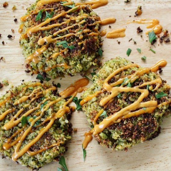 Broccoli-Quinoa Chipotle Burger