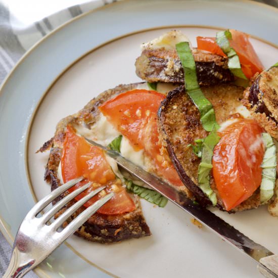 Aubergine, Tomato & Mozzarella Bake