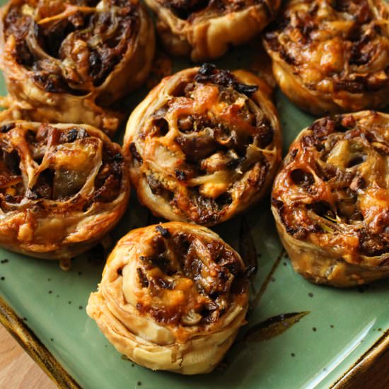 Mushroom Caramelized Onion Tarts