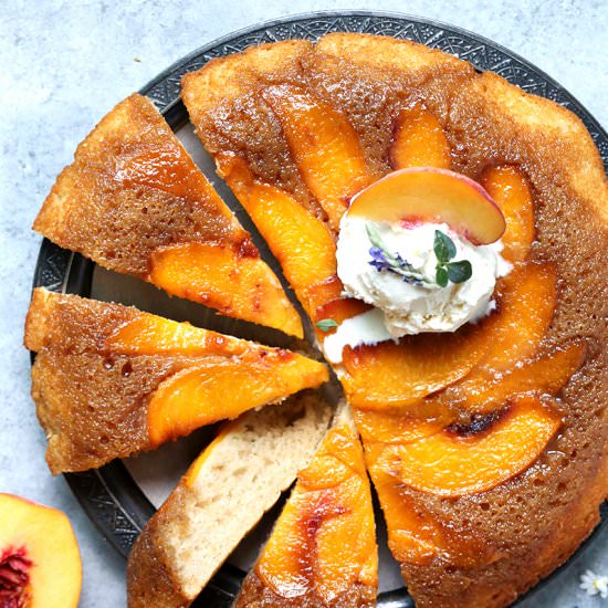 Peach Upside-Down Cake