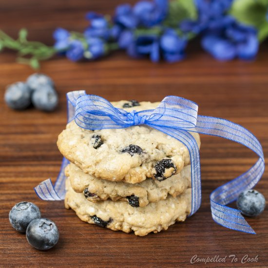 Blueberry White Chocolate Cookies