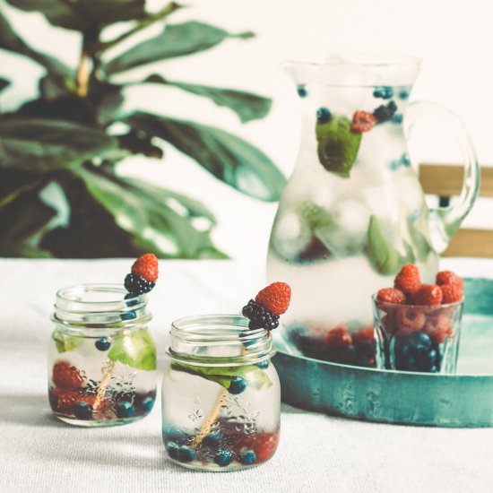 BERRY BASIL INFUSED WATER