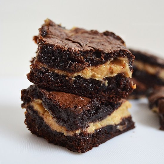 Salted Caramel Cheesecake Brownies