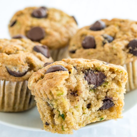 Zucchini Chocolate Chip Muffins