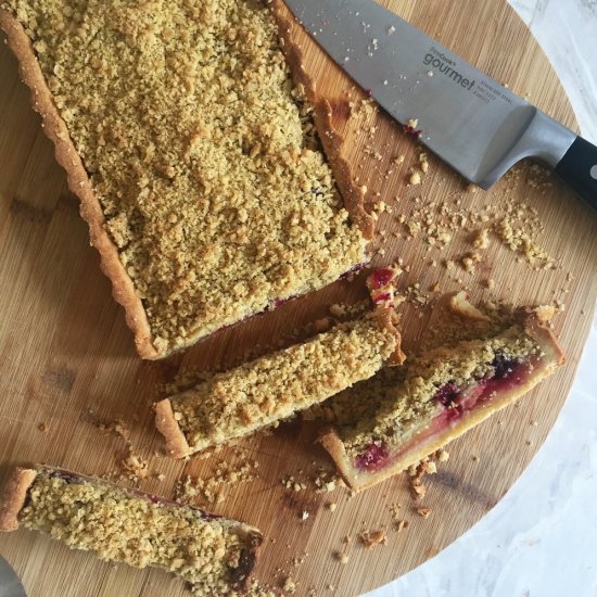 Apple & Summer Fruit Crumble Tart