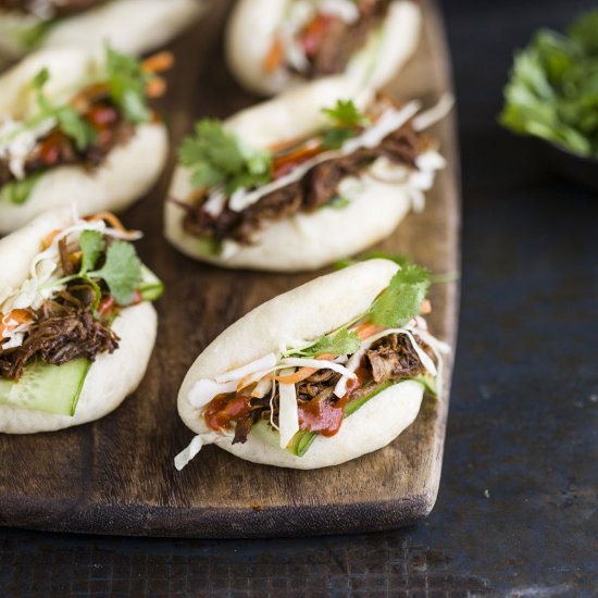 gua bao with hoisin & ginger beer