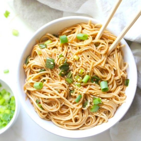 Simple Sesame Ginger Soba Noodles