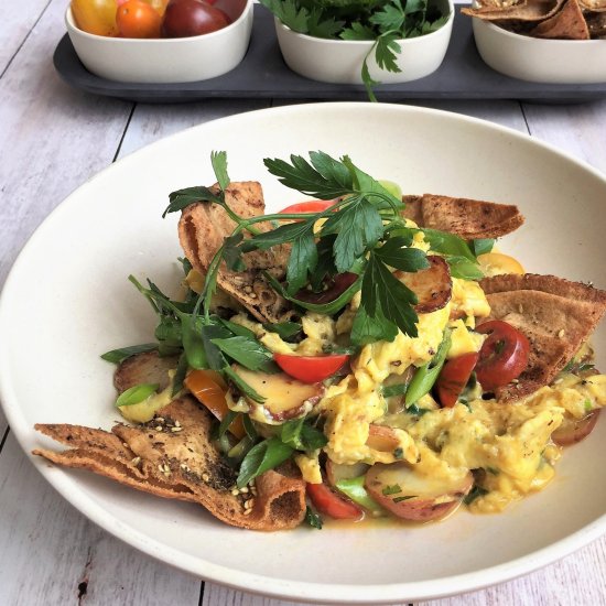 Lebanese Breakfast Scramble