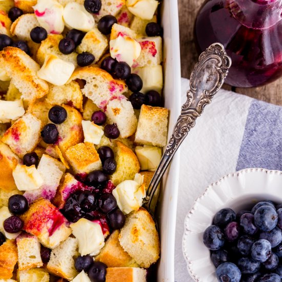 Blueberry Cream Cheese French Toast