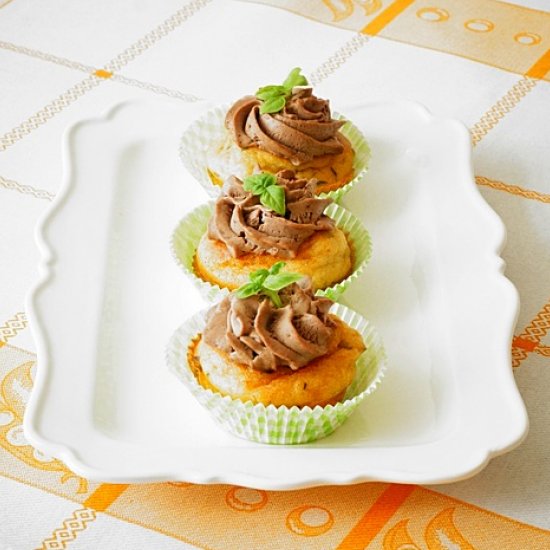 Savoury Cupcakes with Rabbit Pâté