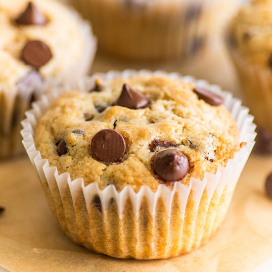 Small-batch Chocolate Chip Muffins