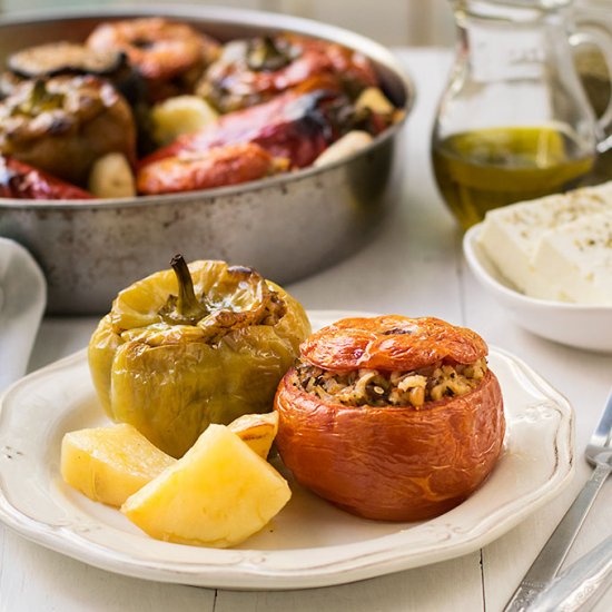 Greek Stuffed Vegetables (Gemista)