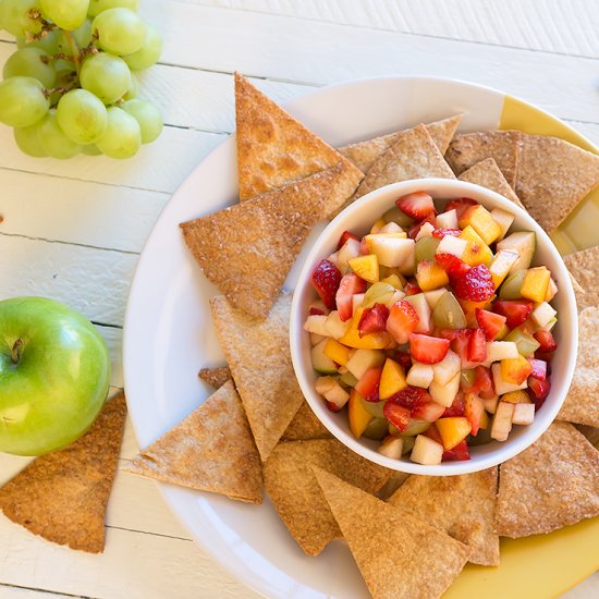 Fruit Salsa & Cinnamon Sugar Chips