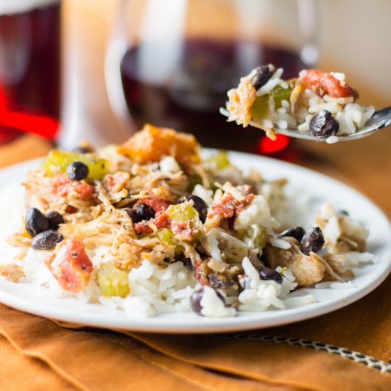 Jamaican Black Bean Chicken & Rice