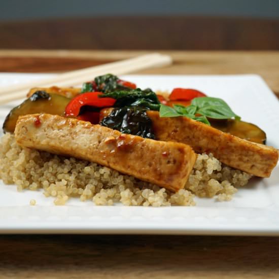 Thai Basil Tofu&Vegetable Stir Fry