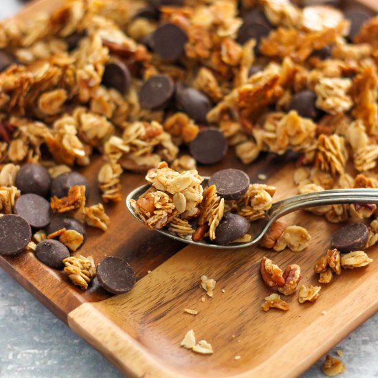 5-Ingredient Chocolate Chip Granola