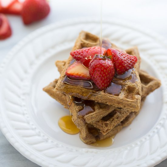 The Best 100% Buckwheat Waffles