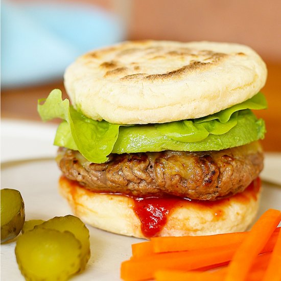 Flatbread Burgers with Hidden Veg