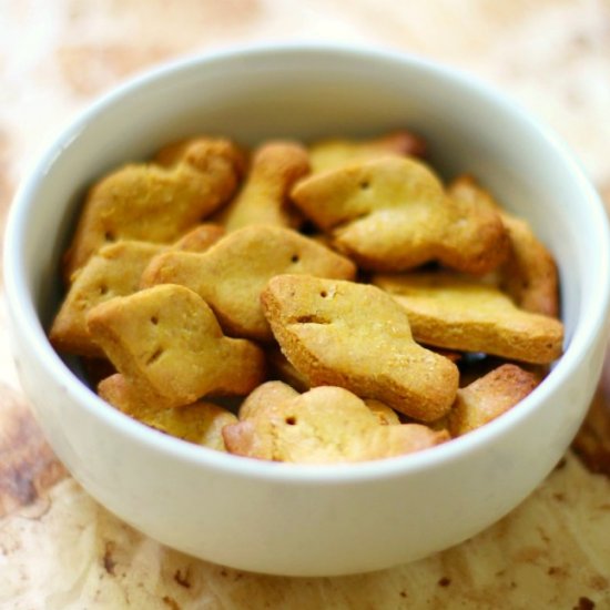 Homemade Gluten-Free/Vegan Goldfish