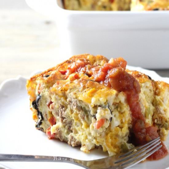 Turkey Vegetable Breakfast Bake