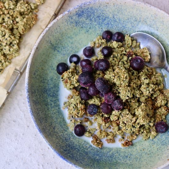 Sesame Matcha Granola