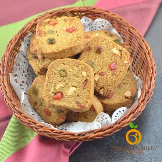 Whole Wheat Tutti Frutti Cookies