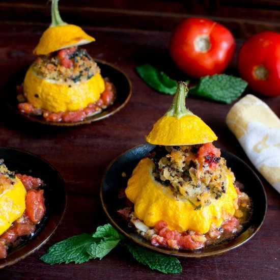 Italian Stuffed Patty Pan Squash