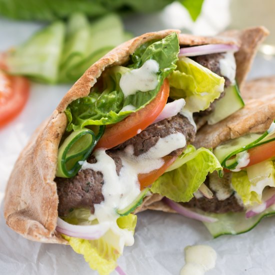 Kofta Pita Sandwiches