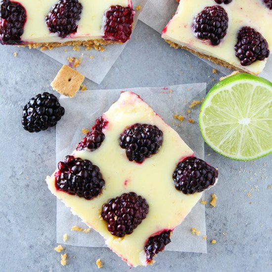 Blackberry Lime Bars