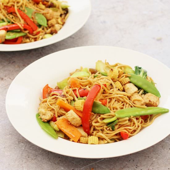 Easy Quorn Stir Fry with Noodles