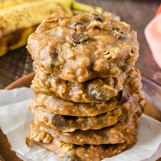 Flourless Peanut Butter Oat Cookies