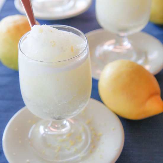 LEMON GRANITA – SICILIAN SORBET