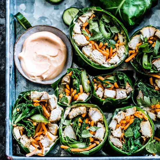 Banh Mi Collard Wraps