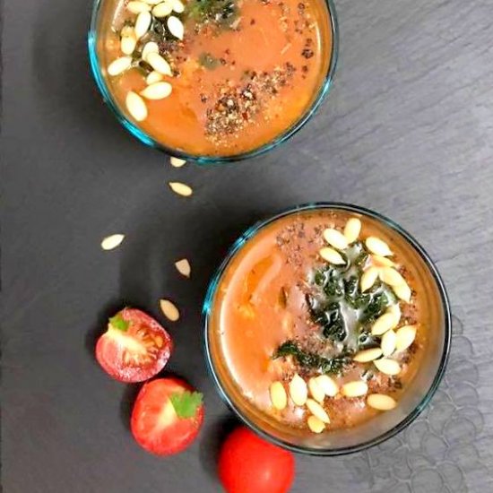 Roasted Tomato and Basil Soup